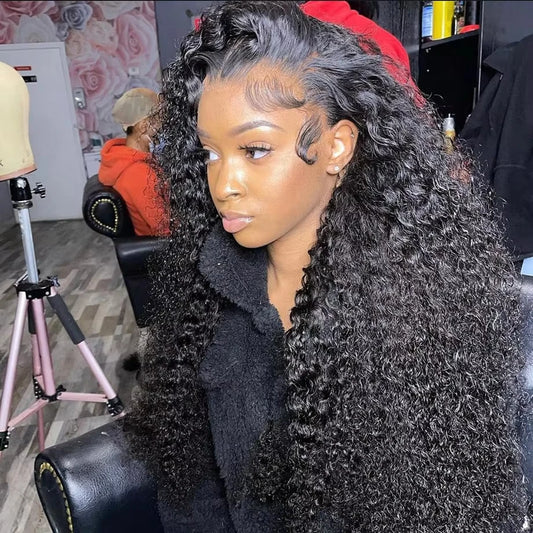 Natural Colour Deep Wave  HD Lace Front Human Hair