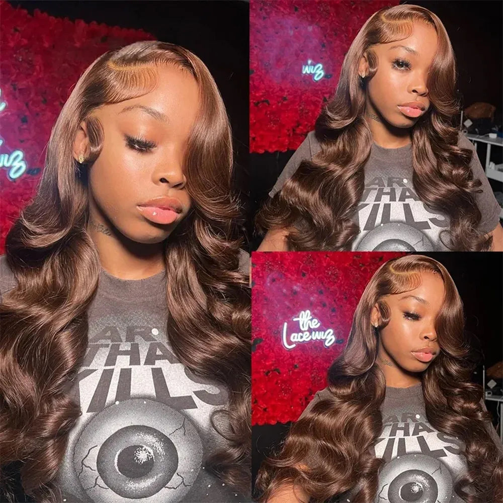 Chocolate Brown HD Lace Frontal Human Hair